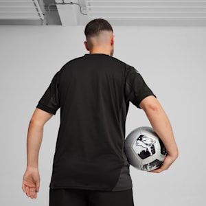 teamFINAL Men's Soccer Jersey, PUMA Black-PUMA White-Flat Dark Gray, extralarge