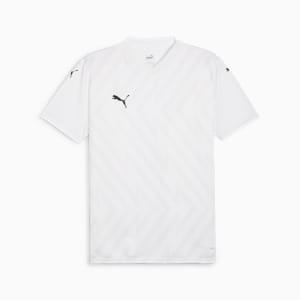 teamGLORY Men's Soccer Jersey, PUMA White-PUMA Black-Feather Gray, extralarge