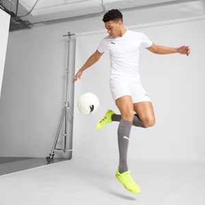 teamGLORY Men's Soccer Jersey, PUMA White-PUMA Black-Feather Gray, extralarge