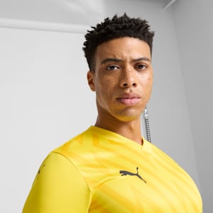 teamGLORY Men's Soccer Jersey, Faster Yellow-PUMA Black-Yellow Sizzle, extralarge