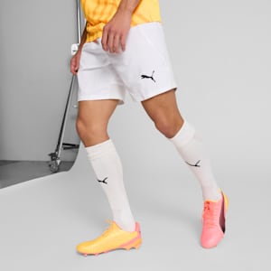 teamFINAL Men's Soccer Shorts, PUMA White-PUMA Black-Feather Gray, extralarge