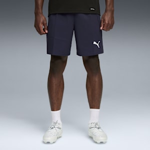 teamFINAL Men's Soccer Shorts, PUMA Navy-PUMA White-Persian Blue, extralarge