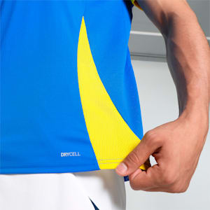 teamGOAL Men's Matchday Football Jersey, Electric Blue Lemonade-Faster Yellow, extralarge-IND