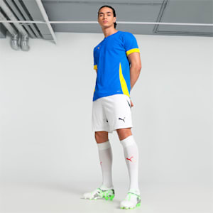 teamGOAL Men's Matchday Football Jersey, Electric Blue Lemonade-Faster Yellow, extralarge-IND