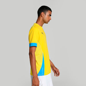 teamGOAL Men's Matchday Football Jersey, Faster Yellow-Electric Blue Lemonade, extralarge-IND