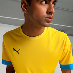 teamGOAL Men's Matchday Football Jersey, Faster Yellow-Electric Blue Lemonade, extralarge-IND