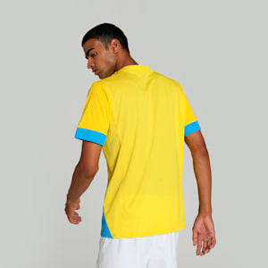 teamGOAL Men's Matchday Football Jersey, Faster Yellow-Electric Blue Lemonade, extralarge-IND