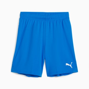 Shorts de fútbol juvenil teamGOAL, Electric Blue Lemonade-PUMA White, extralarge