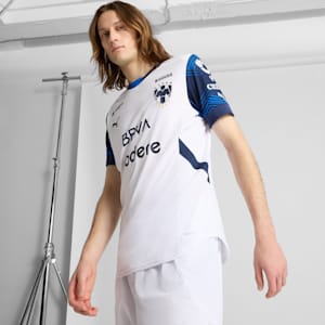 C.F. Monterrey 24-25 Away Authentic Men's Soccer Jersey, PUMA White, extralarge