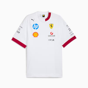 Scuderia Ferrari Drivers Men's Motorsport Tee, PUMA White, extralarge-IND