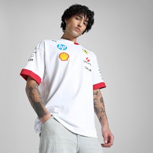 Scuderia Ferrari Drivers Men's Motorsport Tee, PUMA White, extralarge-IND