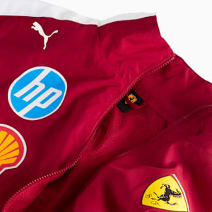 Scuderia Ferrari Drivers T7 Men's Oversized Motorsport Jacket, Dark Cherry, extralarge-IND