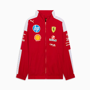 Chamarra oversized Scuderia Ferrari 2025 Drivers T7 Hombre, Dark Cherry, extralarge