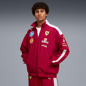 Scuderia Ferrari 2025 Drivers T7 Oversized Jacket Men, Dark Cherry, extralarge-GBR