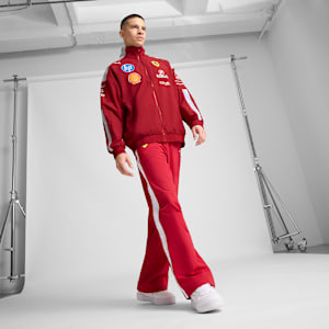 Scuderia Ferrari 2025 Drivers T7 Men's Oversized Jacket, Dark Cherry, extralarge