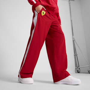Scuderia Ferrari 2025 Drivers T7 Men's Oversized Pants, Dark Cherry, extralarge