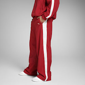 Scuderia Ferrari Drivers T7 Men's Oversized Motorsport Pants, Dark Cherry, extralarge-IND