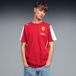 Scuderia Ferrari LMH Replica Men's Crew Neck T-shirt, Dark Cherry, extralarge-IND