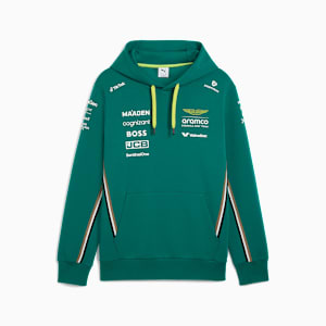 PUMA x ASTON MARTIN ARAMCO F1® TEAM Replica Hoodie Men, Green Lux, large-GBR
