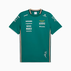 PUMA x ASTON MARTIN ARAMCO F1® TEAM Replica Alonso Tee Men, Green Lux, large-GBR
