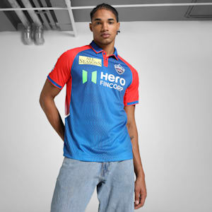 PUMA x DC 2025 Men's Official Match Jersey, Strong Blue-For All Time Red, extralarge-IND