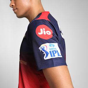 PUMA x RCB 2025 Men's Replica Jersey, PUMA Navy-Flame Scarlet, extralarge-IND