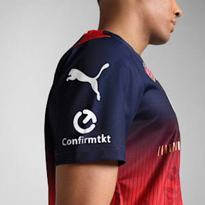 PUMA x RCB 2025 Men's Replica Jersey, PUMA Navy-Flame Scarlet, extralarge-IND