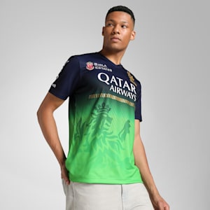 PUMA x RCB 2025 Men's Replica Jersey, PUMA Navy-Parakeet Green, extralarge-IND