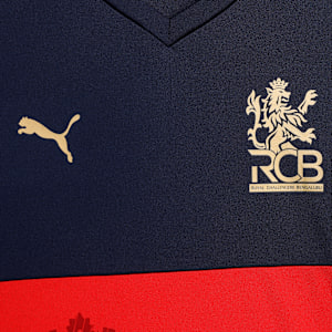 PUMA x RCB 2025 Youth Fan Jersey, PUMA Navy-Flame Scarlet, extralarge-IND