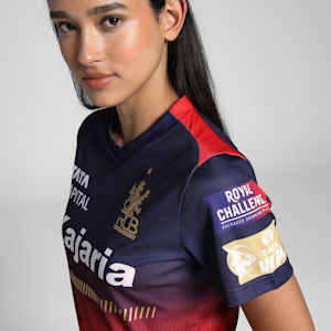 PUMA x RCB 2025 Women's League Replica Women's Jersey, PUMA Navy-Flame Scarlet, extralarge-IND