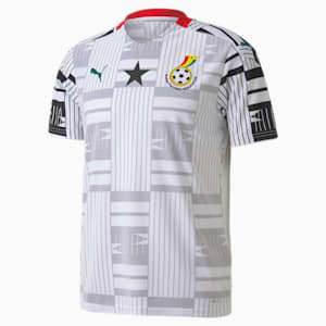 Ghana Home Replica Men's Jersey, Puma White-Puma Black