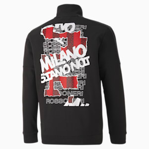 AC Milan ftblCulture Men’s Football Track Jacket, Puma Black-Tango Red