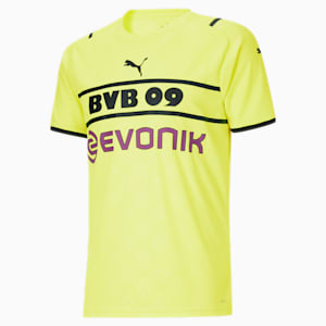 Réplica de camiseta BVB Cup para hombre, Safety Yellow-Puma Black
