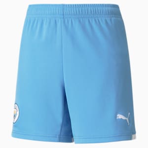 Manchester City Youth Replica Shorts, Team Light Blue-Puma White