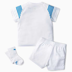 OM Home Babies' Football Kit, Puma White-Bleu Azur