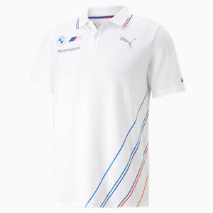 BMW M Motorsport Team Men's Polo Shirt, PUMA White, extralarge