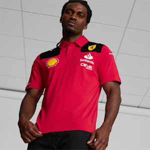 Scuderia Ferrari 2023 Team Replica Polo, Rosso Corsa, extralarge