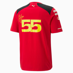 Scuderia Ferrari 2023 Team Replica Carlos Sainz Men's T-shirt, Rosso Corsa, extralarge-IND