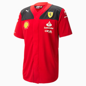 Scuderia Ferrari 2023 Team Replica Men's Baseball Jersey, Rosso Corsa, extralarge-IND