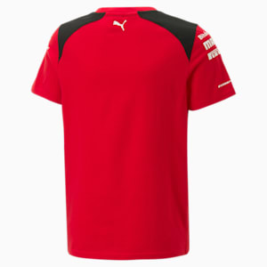 Réplica de camiseta Scuderia Ferrari 2023 Team para niños grandes, Rosso Corsa