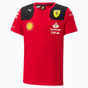 Scuderia Ferrari 2023 Team Replica Big Kids' Tee, Rosso Corsa