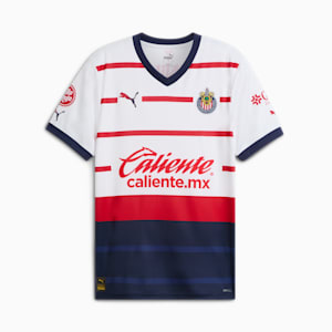 Chivas 23-24 Away Men's Soccer Replica Shirt, PUMA White, extralarge