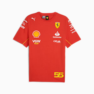 T-shirt Scuderia Ferrari Sainz Homme, Burnt Red, extralarge