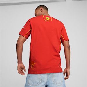 T-shirt Scuderia Ferrari Sainz Homme, Burnt Red, extralarge