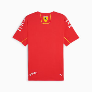 Playera para hombre Scuderia Ferrari Leclerc, Burnt Red, extralarge