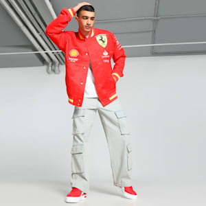 Scuderia Ferrari Team Men's Varsity Jacket, Burnt Red, extralarge