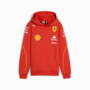 Scuderia Ferrari 2024 Replica Collection Team Little Kids' Hoodie, Burnt Red, extralarge