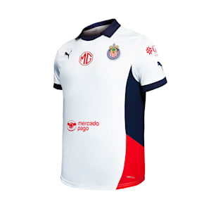 Chivas 24/25 Away Replica Big Kids' Soccer Jersey, PUMA White, extralarge