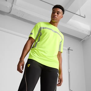 Scuderia Ferrari Team Setup Men's Tee, Yellow Alert, extralarge