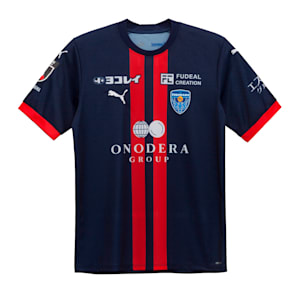 メンズ 横浜FC 2024 リミテッド レプリカ 半袖 ユニフォーム, PUMA Navy-AOP, extralarge-JPN